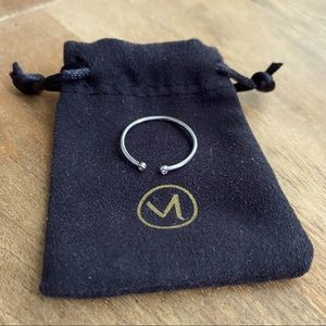 Mejuri Diamonds Open Ring 14K White Gold